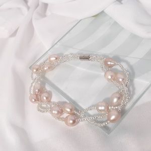 Blush Pink Pearl Bracelet